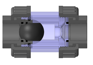 Minh bạch <span class=keywords><strong>PVC</strong></span> van trong suốt <span class=keywords><strong>PVC</strong></span> mùa xuân bóng kiểm tra van DN15-DN100 - Product Image 4