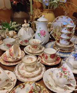 ชุดจานชามเซรามิกใส่กาแฟลายดอกไม้หรูหราสไตล์อาหรับจากประเทศจีน - Product Image 6