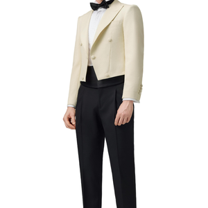 Chaquetas hechas a medida, chaqueta <span class=keywords><strong>de</strong></span> traje negra <span class=keywords><strong>de</strong></span> <span class=keywords><strong>alta</strong></span> <span class=keywords><strong>costura</strong></span> sólida moderna, traje <span class=keywords><strong>de</strong></span> gama <span class=keywords><strong>alta</strong></span> italiano <span class=keywords><strong>de</strong></span> negocios para hombre - Product Image 4