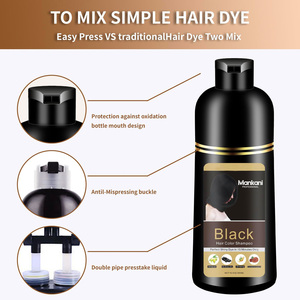 Tinte Capilar Semipermanente Natural a Base de Hierbas, Sin Amoníaco, <span class=keywords><strong>Color</strong></span> Marrón Púrpura, Negro Orgánico, para Teñir Cabello <span class=keywords><strong>Gris</strong></span> Plateado - Product Image 5