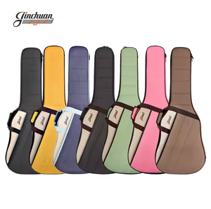 Housse de transport pour <span class=keywords><strong>guitare</strong></span> en tissu Oxford matelassé imperméable, étui souple |   <span class=keywords><strong>Acoustique</strong></span> Électrique 36-42 Pouces |   Logo personnalisé OEM |   Certifié CE - Product Image 2