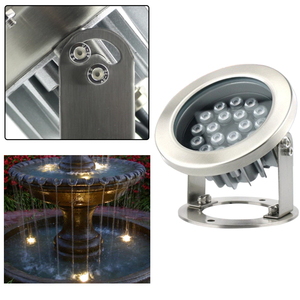 Projecteur LED sous-marin réglable en acier inoxydable Highlux, projecteur LED sous-marin basse tension pour l'éclairage extérieur des parcs - Product Image 1