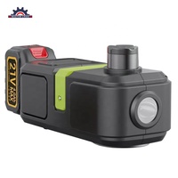 Cric hydraulique électrique multifonctionnel certifié CE de 5 tonnes, 21V rechargeable, pour le changement de pneus, pompe à air et lumière LED