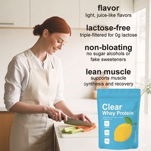 ODM OEM LuvVita Proteína de Suero de Leche Aislada Transparente Sabor Limonada 20g Proteína 0 Azúcar <span class=keywords><strong>Sin</strong></span> <span class=keywords><strong>Lactosa</strong></span> de Animales Alimentados con Pasto Apoya el Desarrollo Muscular - Product Image 4