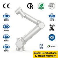 Robot collaboratif JINWEI FR30, 30 kg, 1403 mm, IP54, 6 axes, 0,1 mm, haute puissance, 2 m/s, certifié, palettisation, pièces lourdes, soudage
