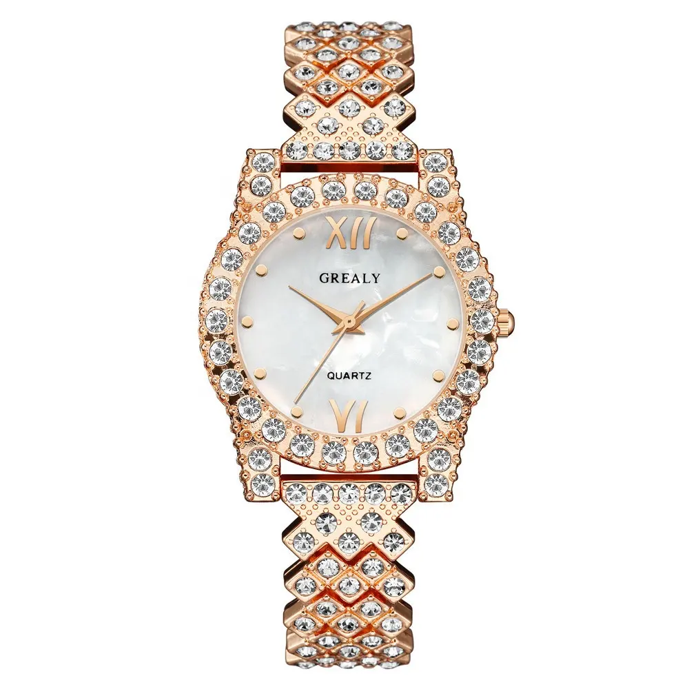 Factory Directly TW892 Top Brand Luxury Diamond Women Steel Watch Fashion Rose Gold Ladies Bracelet Watches