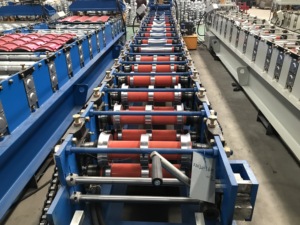 Tự động màu thép Ridge đóng nắp lạnh cuộn tạo thành máy kẽm Roof Ridge đóng nắp máy làm - Product Image 5