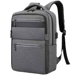 High Quality Custom 15.6 Inch Nylon Men's Laptop <b>Backpack</b> USB Charging Port Multi-Function Business Design Waterproof Feature - Product Image 1