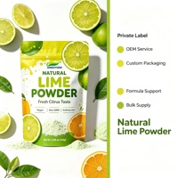Poudre de jus de citron vert de haute qualité, soluble, qualité alimentaire, pour la pâtisserie et les boissons, complément naturel de vitamine C