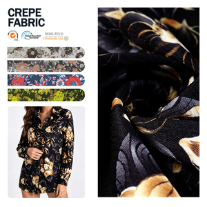 Tissu Crêpe Spandex Froissé Sur Mesure en Gros, Tissu Crêpe Polyester pour Vêtements et Habillement - Product Image 1