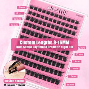 Abonie Faux Cils Auto-Adhésifs Sans Colle 8-16mm Courbure D Bande Invisible Cils Entiers - Product Image 2