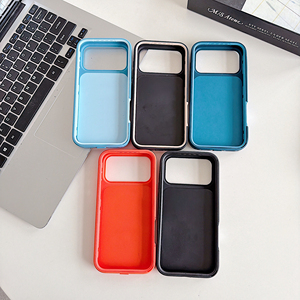 เคสโทรศัพท์ลายเกราะสุดฮิต สองสี พร้อมปุ่มสัมผัสแบบ Al กันกระแทก ป้องกันโทรศัพท์ สำหรับ <span class=keywords><strong>iPhone</strong></span> 15 16 17 <span class=keywords><strong>Pro</strong></span> <span class=keywords><strong>Max</strong></span> - Product Image 4