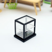 Mini Vitrine Transparente en Plastique pour Maison de Poupée, Cuisine, Mini Jouet, Modèle de Poupée Mannequin