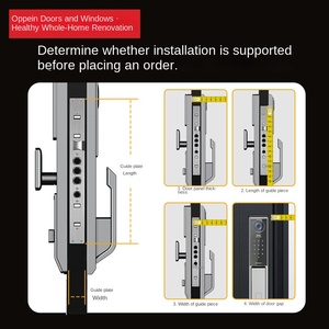 Flower Carpenter Safety Hardware Fully Automatic Smart Lock HMRB-1103 Face/Fingerprint/Password/Card/Key/App Unlock for - Product Image 4