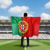 Drapeau national du Portugal 2026, 3x5 pieds, imprimé numériquement, en polyester écologique, durable, séchage rapide, style sportif