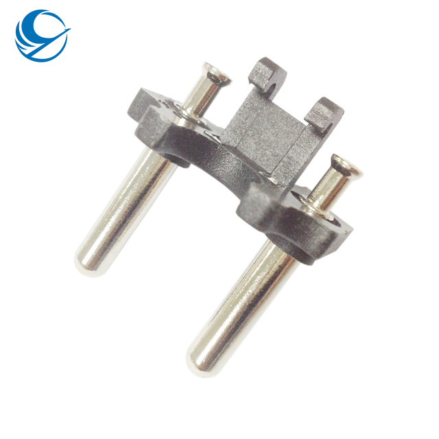 Hollow 4.8mm Europe 2 Pin Brass Plug Insert EU Schuko Plug Insert 2 Pin Plug Insert Pin the Netherlands
