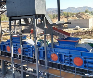 China Lieferant Sand Maker Kies Sand Steinbrecher ISO CE-Zertifikat Cobble Hydraulische Doppel walzen brecher Maschine - Product Image 1