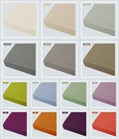 Coussin de siège en éponge haute densité sur mesure, en tissu lin, mousse à mémoire de forme, détachable, pour cantine, canapé, chaise de bureau, dossier