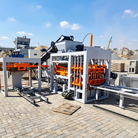 Machine à briques vibrante à commande PLC QT6-15, ligne de production de blocs creux, équipement de pavage autobloquant, palettes et pièces