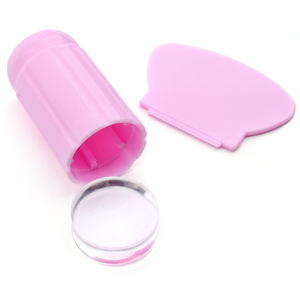 Nouveau <span class=keywords><strong>tampon</strong></span> à ongles en <span class=keywords><strong>silicone</strong></span> <span class=keywords><strong>transparent</strong></span> avec manche violet, design entièrement <span class=keywords><strong>transparent</strong></span> pour <span class=keywords><strong>nail</strong></span> <span class=keywords><strong>art</strong></span> - Product Image 3