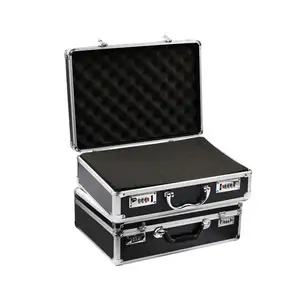 Professional Portable Aluminum Hard Carry Case Tool Box With Internal Divider