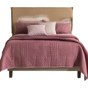 Edredón Ligero Acolchado Individual Color Rosa, Ropa de Cama de Verano de Poliéster - Product Image 3