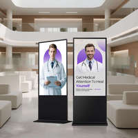 Pantalla LCD Táctil Digital Personalizable para Interiores con Soporte de Pie para Publicidad y Carteles Digitales en Tiendas Minoristas