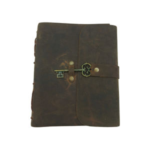 Journal en cuir antique fait main avec papier haute densité, personnalisable pour les commandes en gros et en vrac - Product Image 1