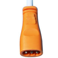 Câble Connecteur Plat DC Mâle-Femelle 3 Fils Pré-Étamellés Blanc pour Connexion d'Alimentation de Panneau LED