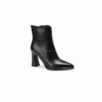 Vente en gros OEM ODM Bottines à talons hauts à bout pointu pour femmes, style minimaliste, avec fermeture éclair à la cheville, collections de marques fournisseurs, approvisionnement en vrac