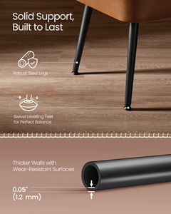 <span class=keywords><strong>VASAGLE</strong></span> Banc d'entrée moderne pour chambre à coucher Banc d'entrée en PU avec pieds en acier Banc siège pour salon - Product Image 4