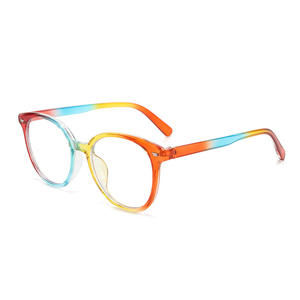 Gafas protectoras de luz azul con montura redonda colorida para mujer, tamaño mediano, grosor de lente de 1mm, varios colores disponibles - Product Image 1
