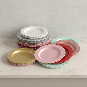 Platos Desechables con Borde <span class=keywords><strong>de</strong></span> Plástico para la Comida del Hogar y la Comodidad <span class=keywords><strong>de</strong></span> la Cocina - Product Image 6