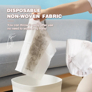 2024 Multifonctionnel Dépoussiérage Mini Vadrouille Mur Rondelle Plafond Nettoyant & Plinthe Duster Jetable Humide & Sec Lingettes 2 Pack - Product Image 6