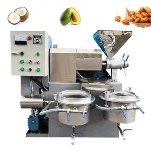 Óleo de côco automático para produção, óleo essencial de abacate com prensa fria para produção de cozinhar grande linha com concha