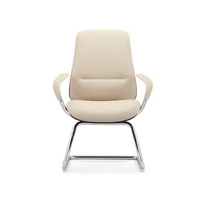 Custom Real Couro Genuíno Chefe Ergonômico Ceo Modern Luxury White Office Chair