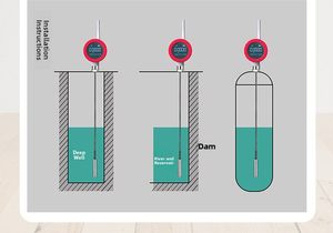 Trasmettitore di livello liquido wireless Toprie, misuratore di livello acqua per piscina, sensore di livello liquido integrato per serbatoi antincendio con display - Product Image 5