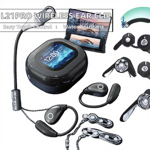 Auriculares Inalámbricos Q8 con Pantalla Táctil Inteligente, Diseño de Estuche Transparente LED, Sonido de Alta Definición, Cancelación de Ruido ENC - Product Image 2