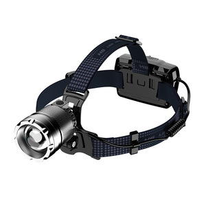 Linterna frontal LED de alta intensidad, 5W, 4000mAh, recargable con zoom para acampar, pescar, explorar, luz de trabajo - Product Image 1