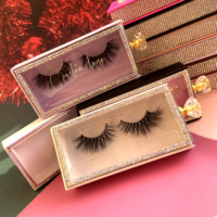 Cils en bande de vison en gros faits à la main longueur naturelle 15mm marque privée vrais cils de vison avec logo personnalisé