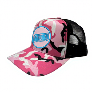 2027 Custom <b>Camo</b> Pattern Waterproof 100% Polyester 5-Panel Adjustable Trucker Hat Embroidered Patch Logo on front Baseball <b>Cap</b> - Product Image 1