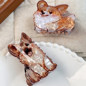 Pinzas para el <span class=keywords><strong>pelo</strong></span> con forma de animales adorables: Corgi, Pastor, Cachorro, Tiburón. Accesorios para el cabello con diseño de mascotas. - Product Image 1