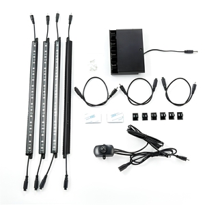 Barra <span class=keywords><strong>LED</strong></span> <span class=keywords><strong>Sottopensile</strong></span> Ultra Sottile con Lente Triangolare in PC Trasparente, 5000K, 12V DC, 12 Pollici 300mm+, Interruttore Touch On/Off, Nastro Adesivo 3M - Product Image 2