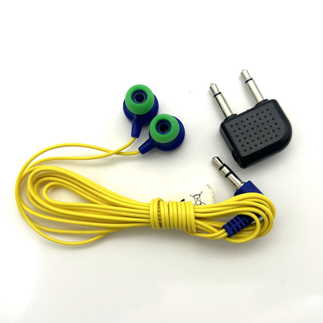 Factory Wholesale Custom Wired Headphones Cheap Airline Tour Guide Disposable Earphone Earbud