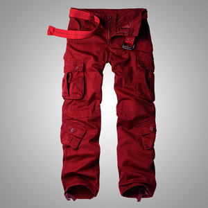 กางเกงผู้ชายกางเกงลายพรางหลวมๆหลายกระเป๋าสำหรับกลางแจ้ง - Product Image 5