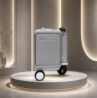 Valise électrique à roulettes avec cadre en aluminium, alimentée par batterie, pour les voyages, fabriquée en Chine