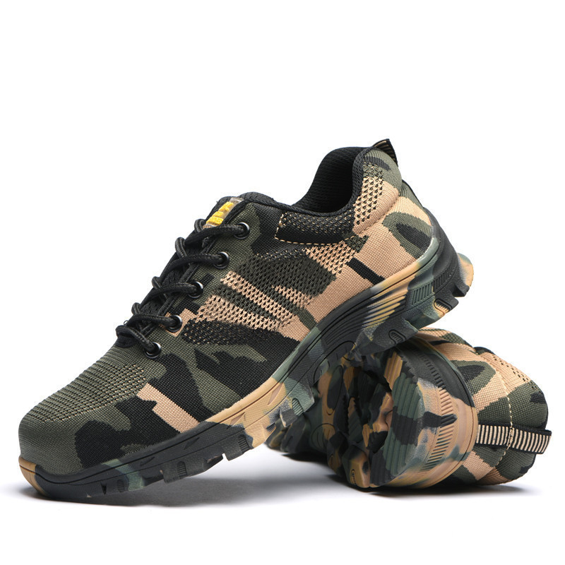 Мужская камуфляжная Рабочая защитная обувь, походные ботинки, Рабочая обувь на заказ