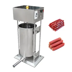 Commercial Electric Beef Ham Russian Sausage Stuffer Sausage Stuffing Filling Enema Machine Silver Restaurant Equipment