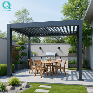 Qingying tùy chỉnh làm vườn lớn ngoài trời nhôm pergola - Product Image 1