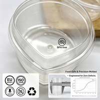 Gobelet à dessert en plastique premium, plus épais, résistant à l'huile et à la chaleur, idéal pour la cuisson de mousses, de puddings, de banquets et de crèmes.